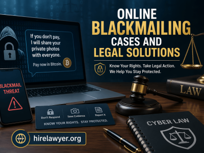 Online Blackmailing Cases and Legal solutions