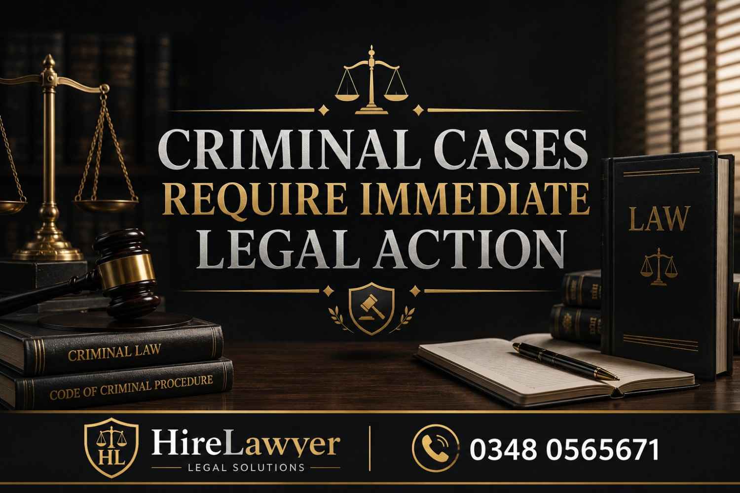 Criminal Cases Require Immediate Legal Action