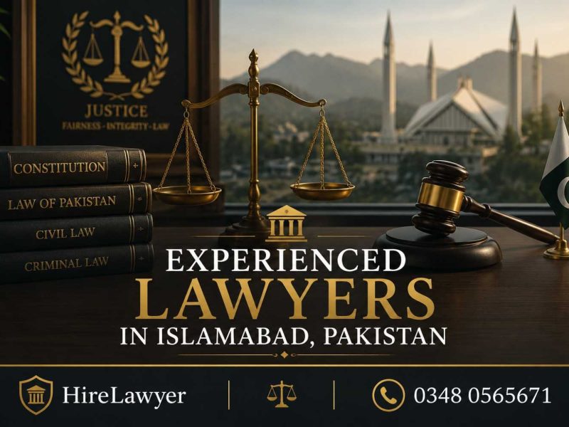 Experienced Lawyers in Islamabad Pakistan 